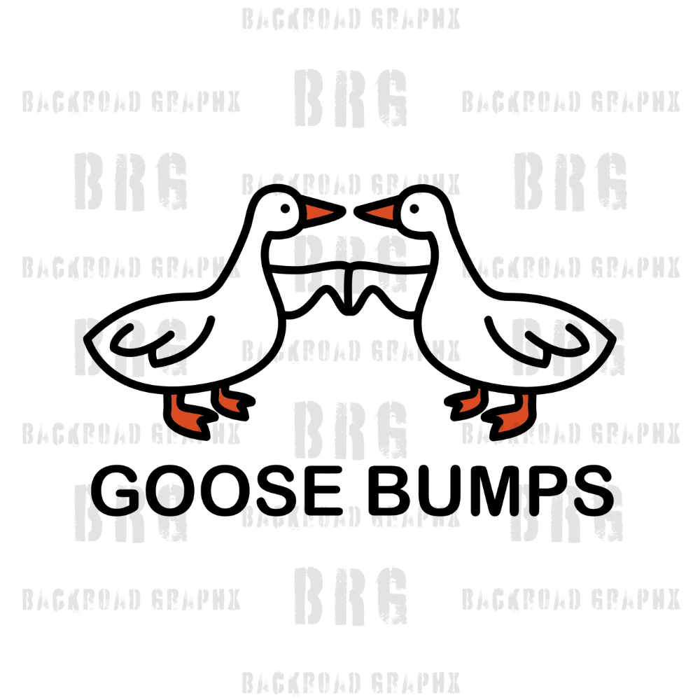 Goose Bumps Transfer Backroad Graphx Best DTF Transfers Near Me UVDTF Stickers decals embroidery swag heat transfers direct to film