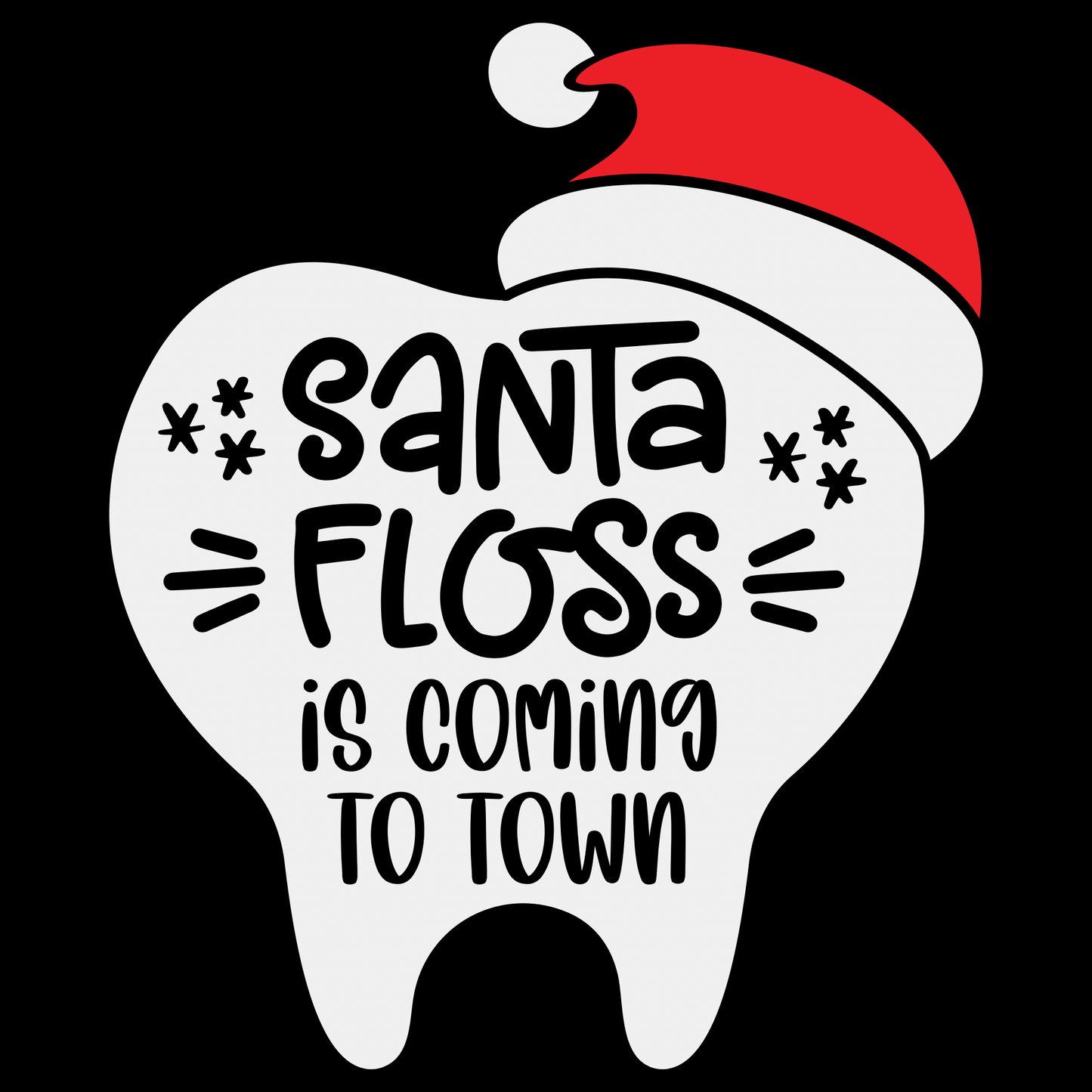 Santa Floss is Coming transfer Backroad Graphx Best DTF Transfers Near Me UVDTF Stickers decals embroidery swag heat transfers direct to film