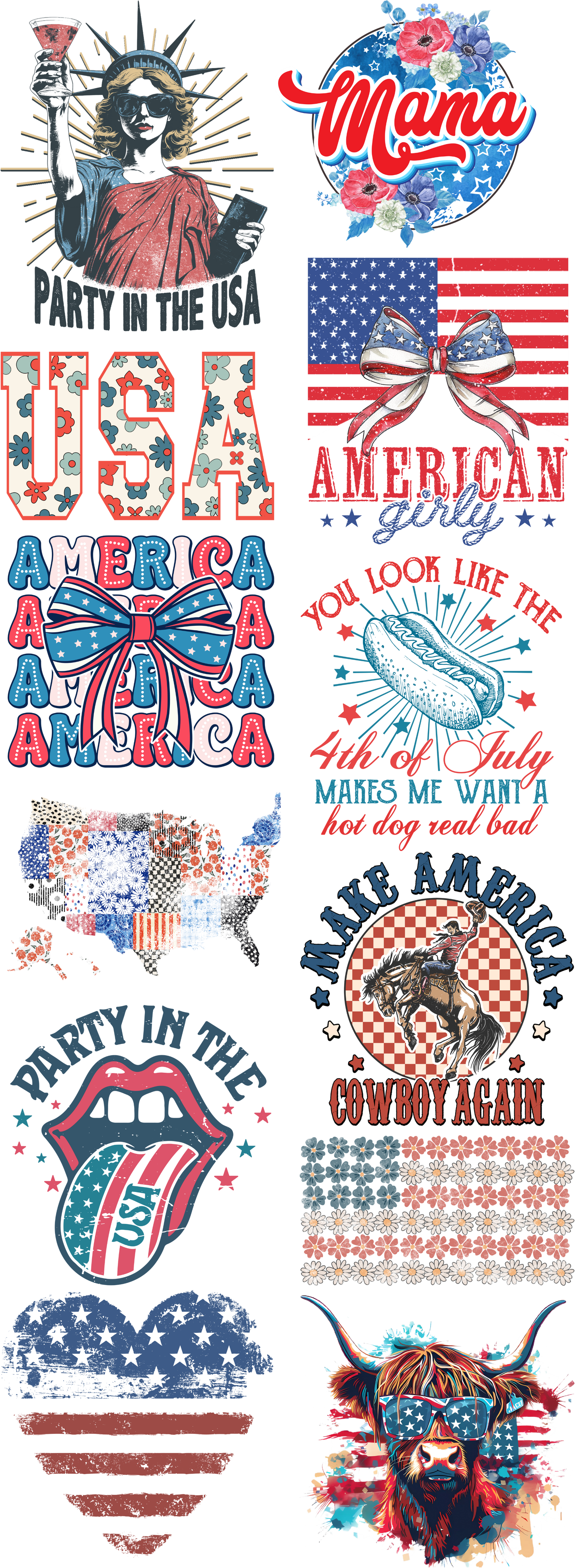 July 4th Premade Gangsheet