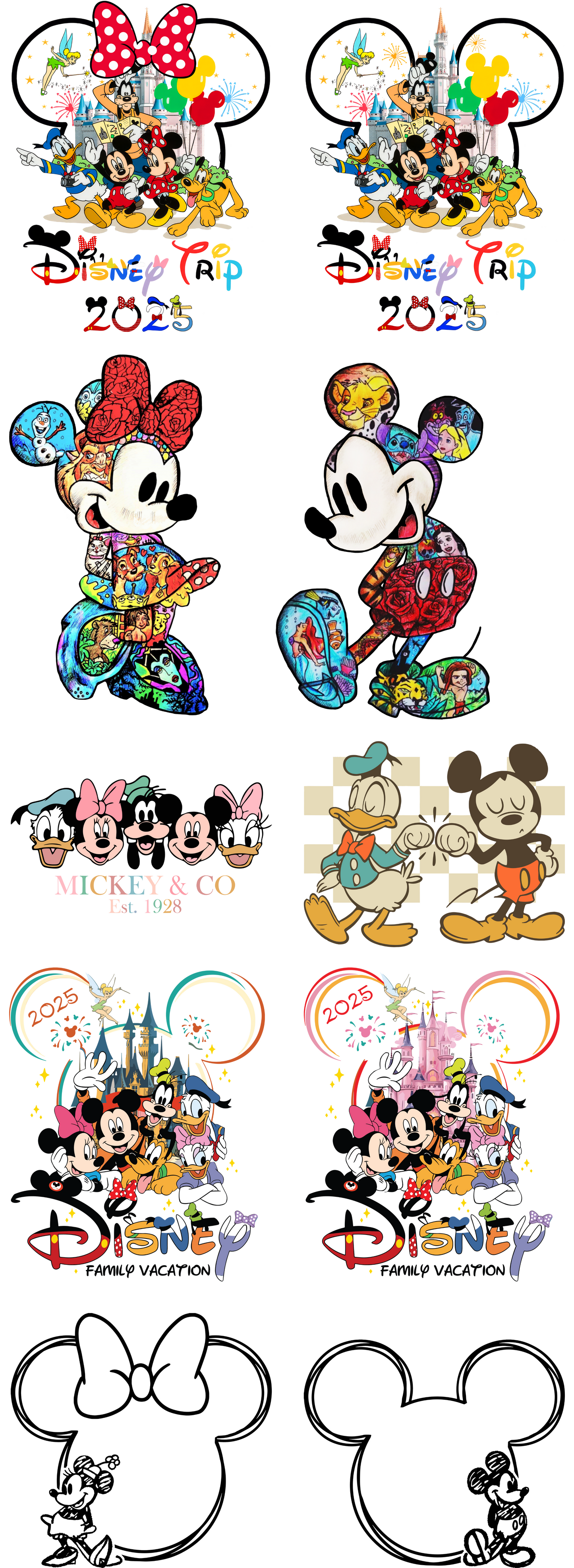 Disney 2025 Premade Gangsheet