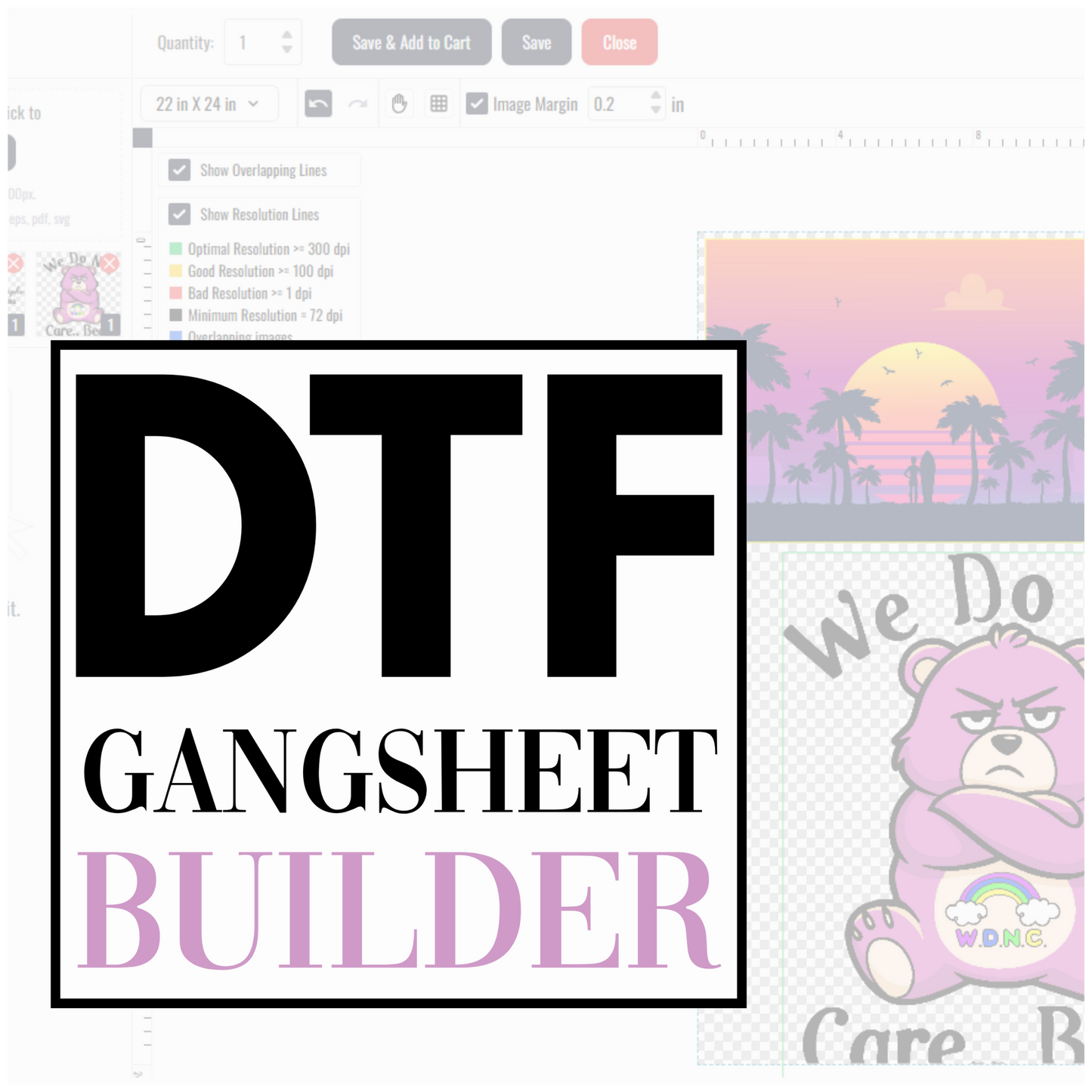Gangsheet Builder For DTF