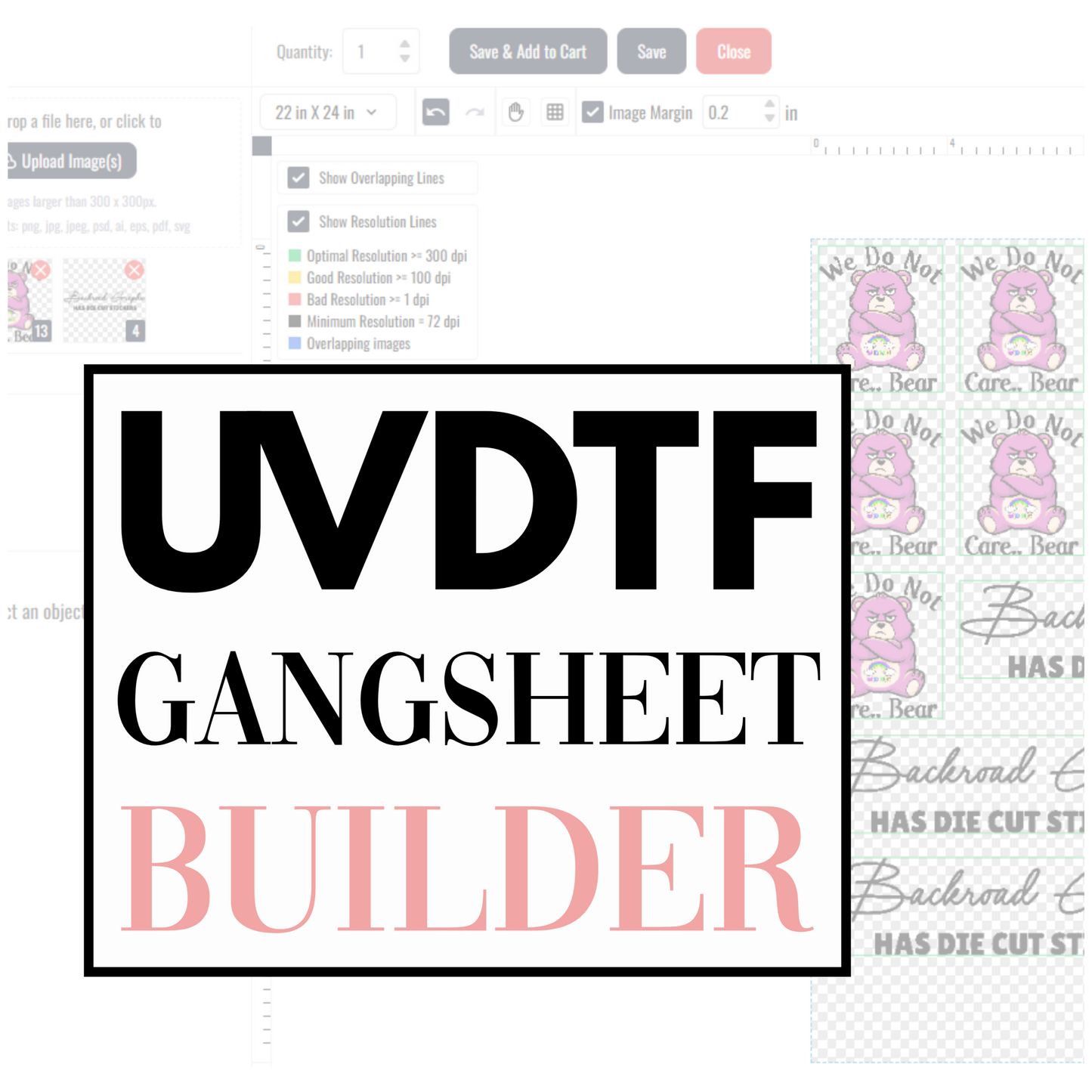 Gangsheet Builder For UVDTF