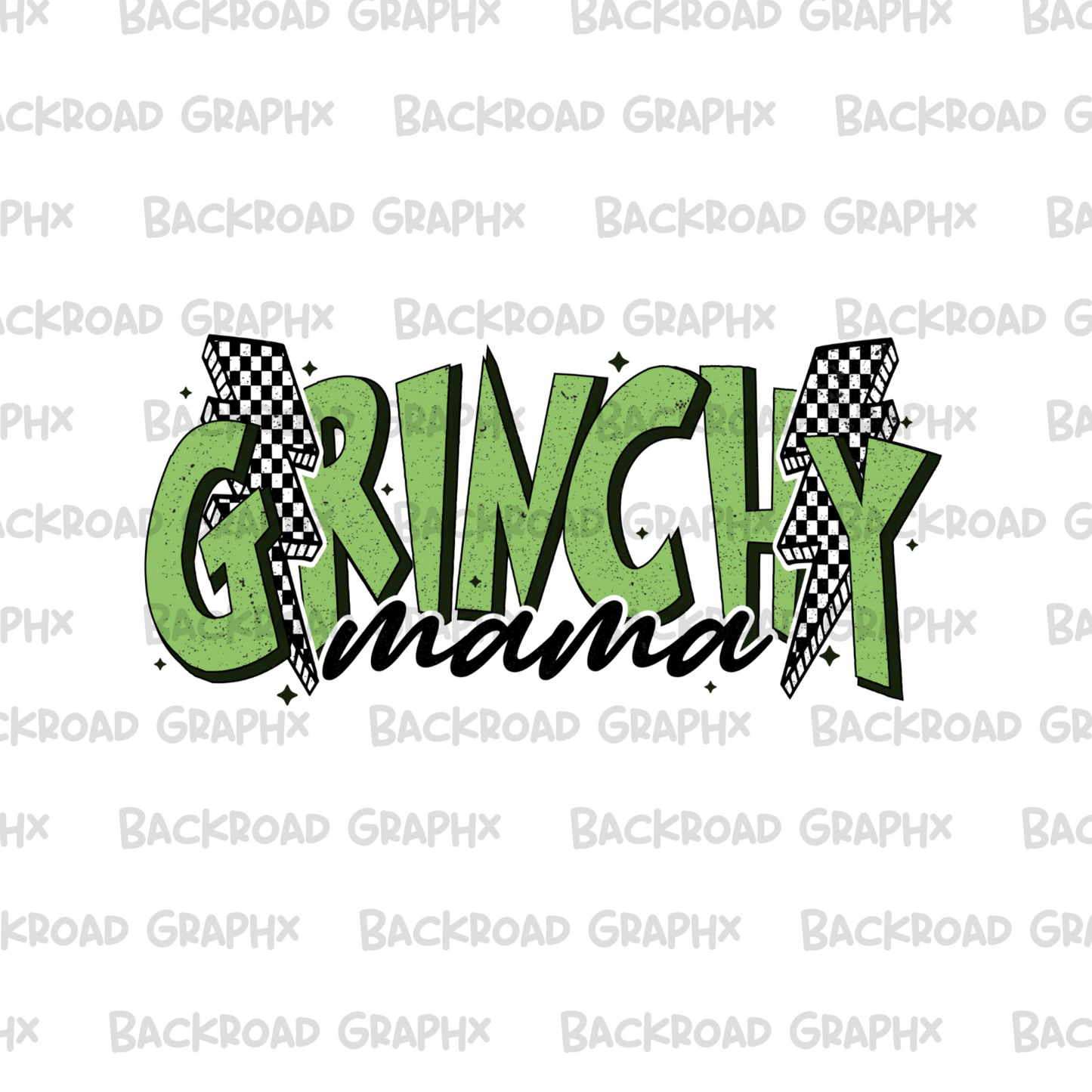 Grinchy Mama Transfer Backroad Graphx Best DTF Transfers Near Me UVDTF Stickers decals embroidery swag heat transfers direct to film