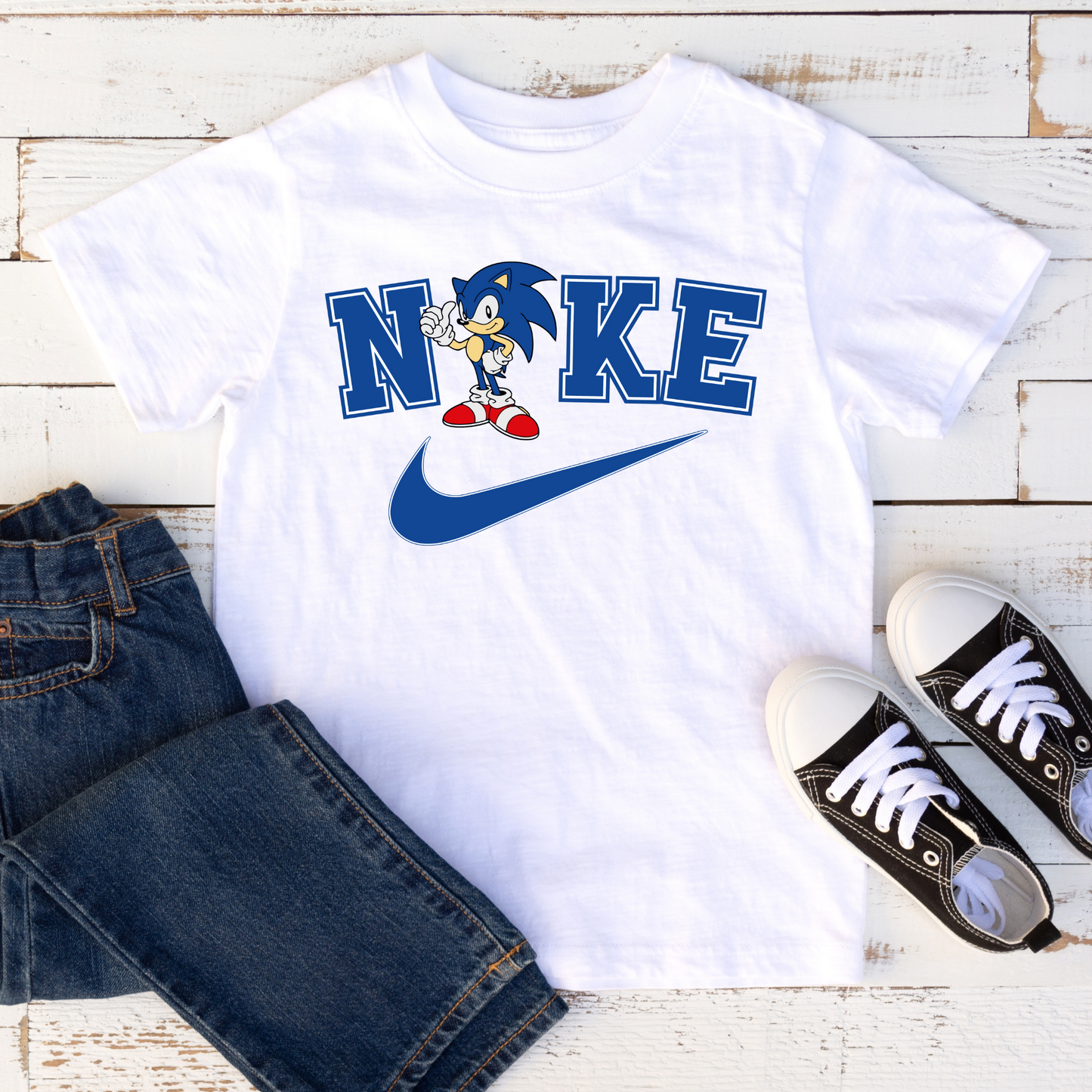 Sonic Nike Backroad Graphx Best DTF Transfers Near Me UVDTF Stickers decals embroidery swag heat transfers direct to film