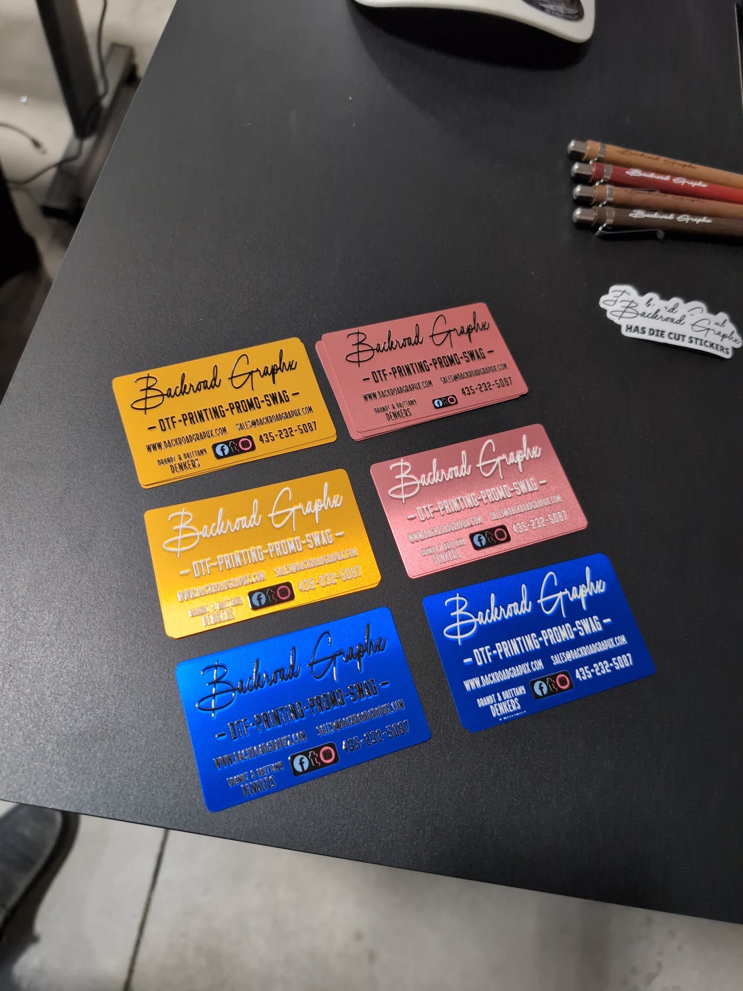 Aluminum Business cards