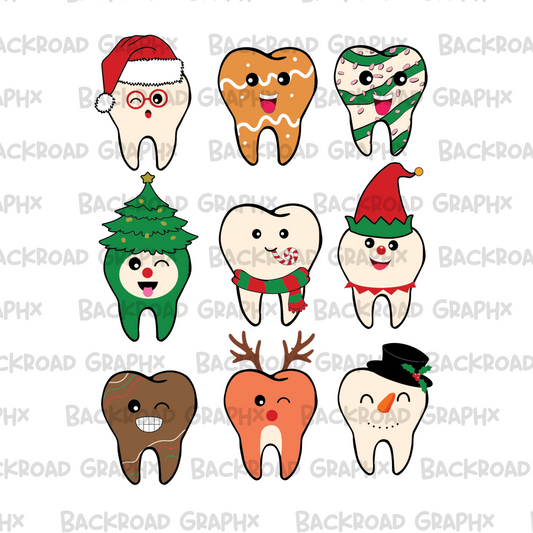 Christmas teeth transfer