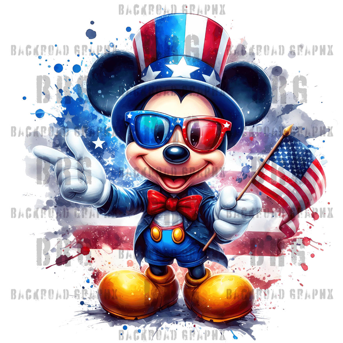 Patriotic Mickey