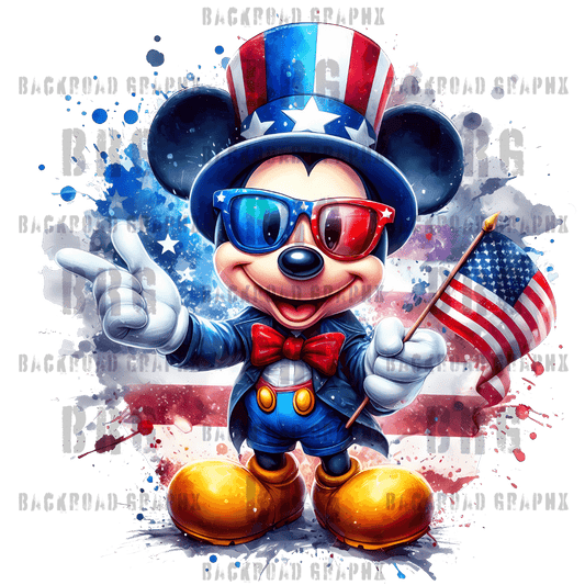 Patriotic Mickey