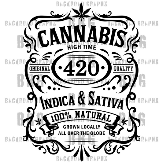 420 cannabis high time 3d printing DTF UVDTF tshirts t-shirt apparel htv 