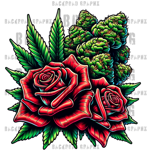 420 roses 3d printing DTF UVDTF tshirts t-shirt apparel htv 