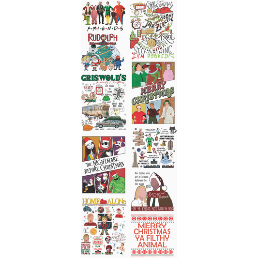 Christmas Movies Premade Gangsheet