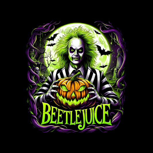 Beetlejuice Jack-o-lantern Halloween Transfer