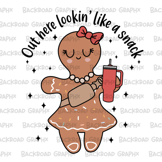 Gingerbread Girl Cup transfer