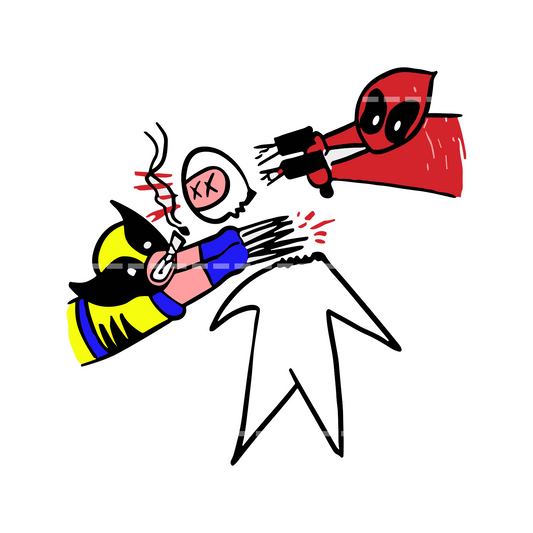 Deadpool and Wolverine Illustrated By Deadpool