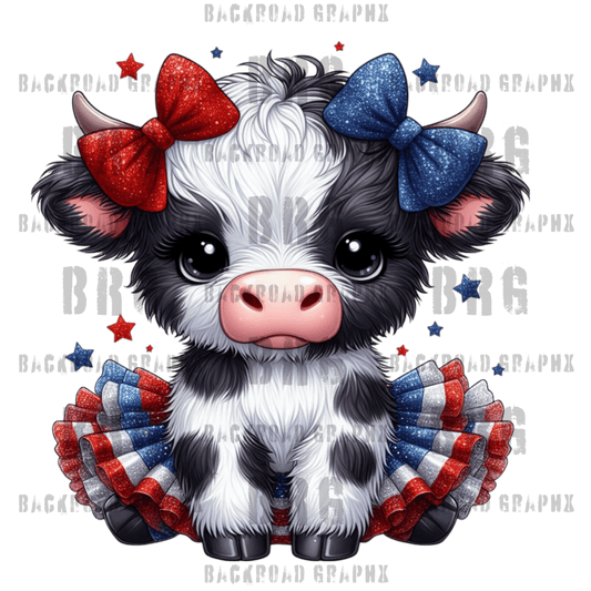 Sweet Patriotic Cow