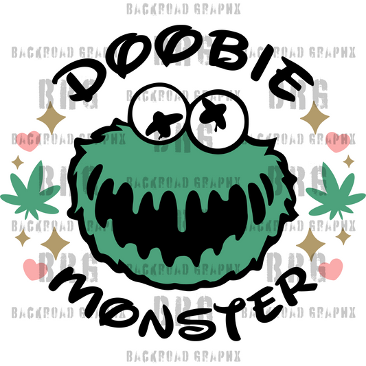 Doobie Monster 3d printing DTF UVDTF tshirts t-shirt apparel htv 