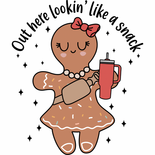 Gingerbread Girl Cup transfer