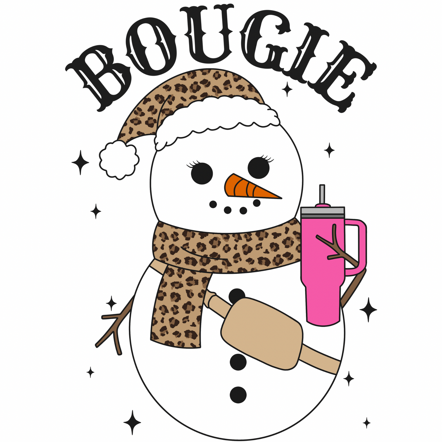 Bougie Snowman transfer