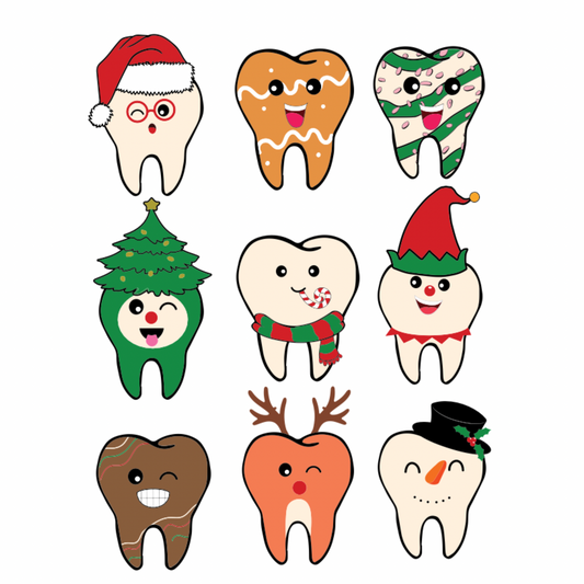 Christmas teeth transfer