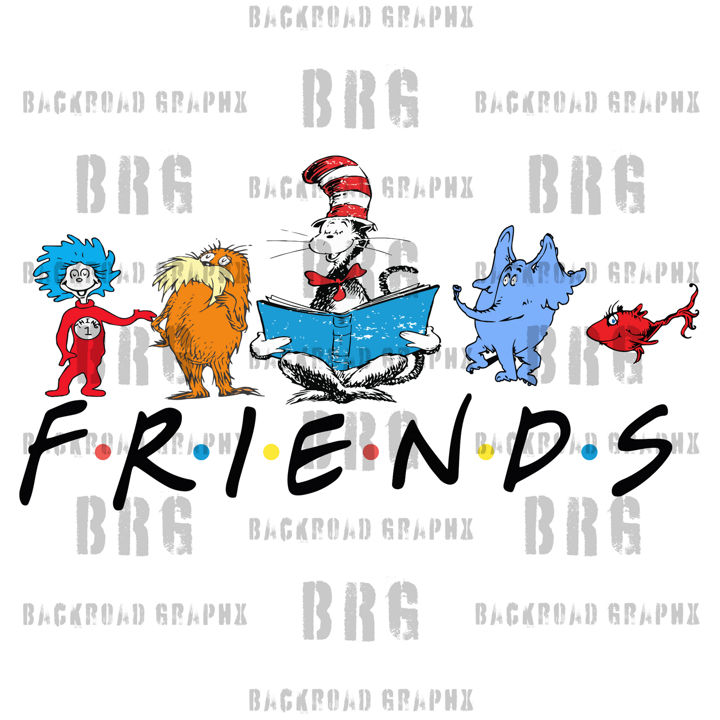 Dr. Seuss Friends Transfer