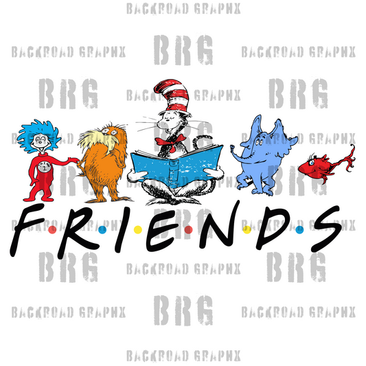 Dr. Seuss Friends Transfer