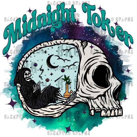 Midnight Toker 3d printing DTF UVDTF tshirts t-shirt apparel htv 