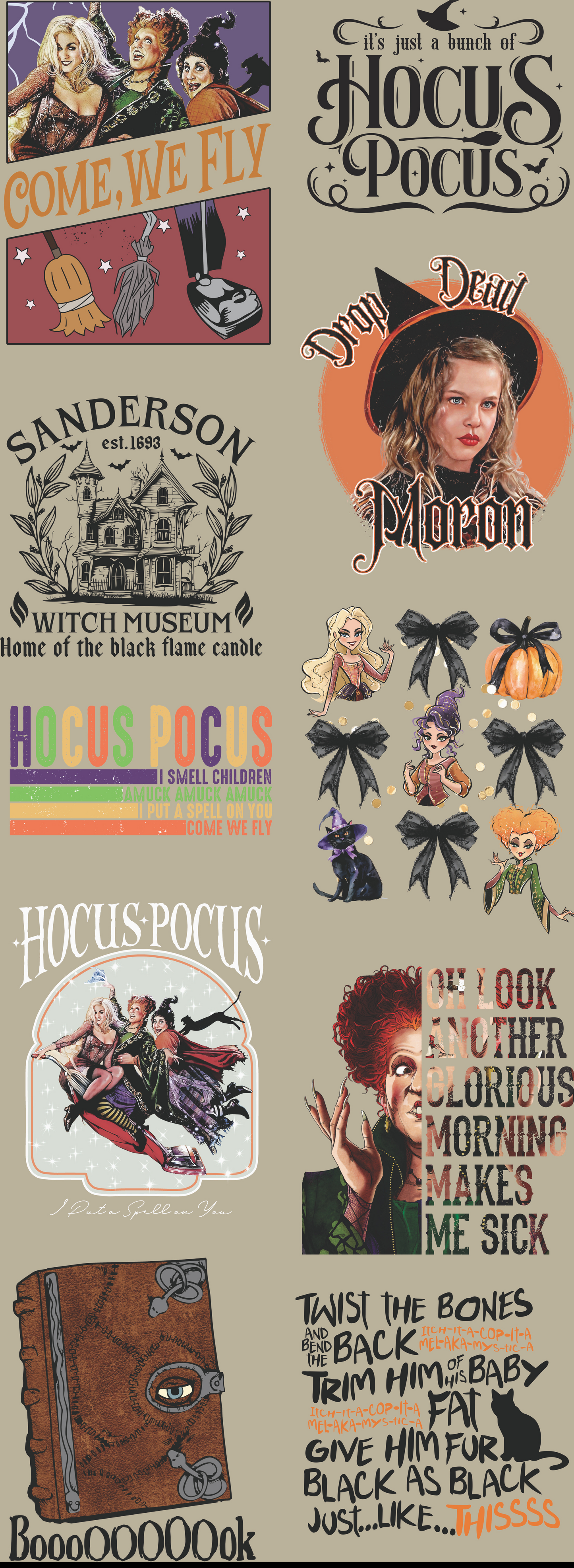 Hocus Pocus Pre-made Gangsheet