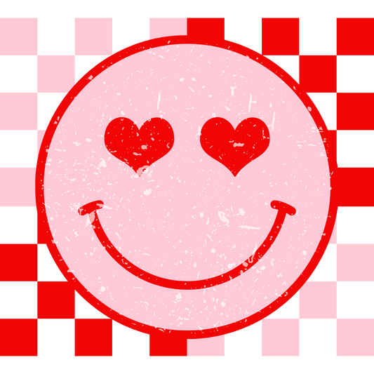 Smiley Heart Eyes 3d printing DTF UVDTF tshirts t-shirt apparel htv 