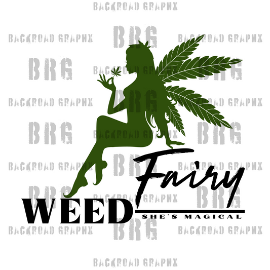 Weed Fairy 3d printing DTF UVDTF tshirts t-shirt apparel htv 