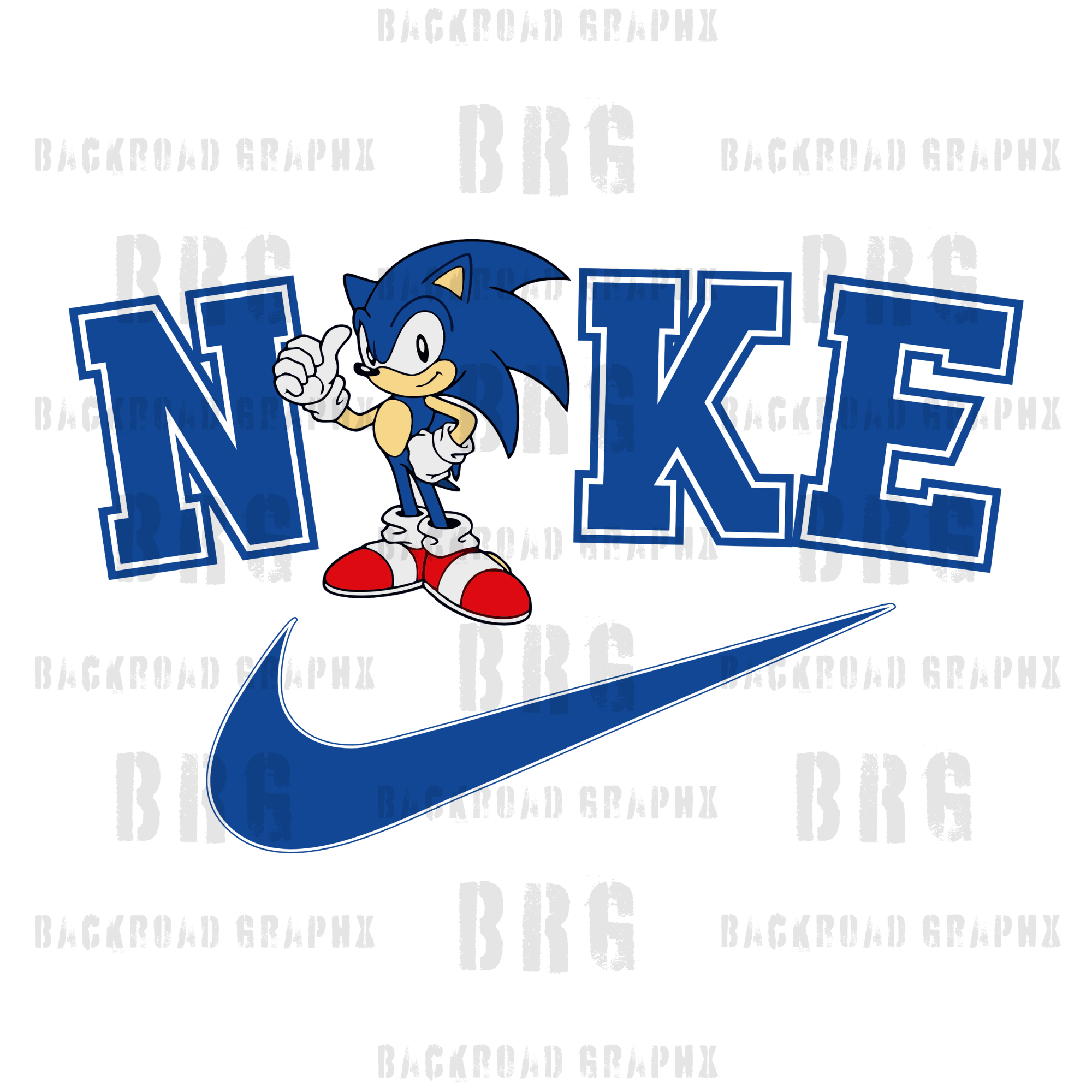 Sonic Nike transfer – Backroad Graphx