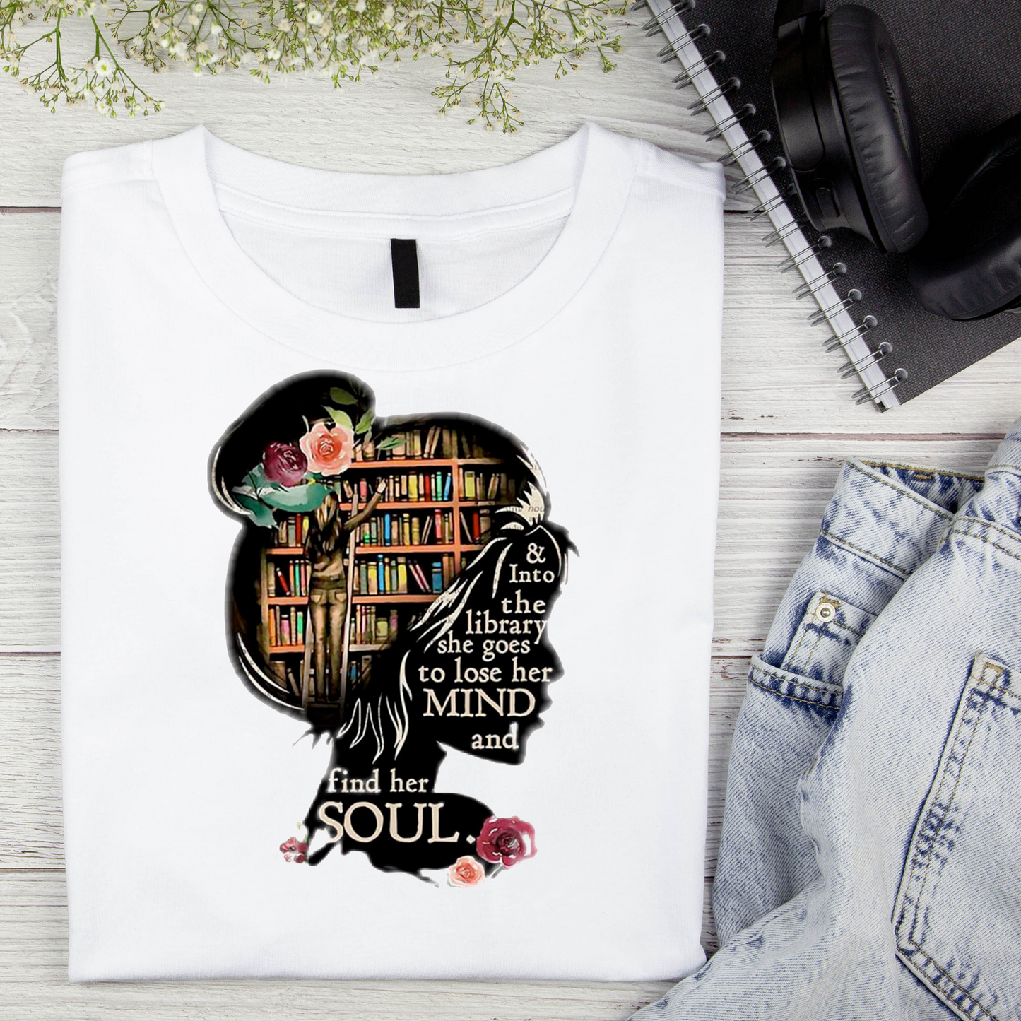 Lose her mind and find her soul DTF UVDTF tshirts t-shirt apparel htv premade 3d printing
