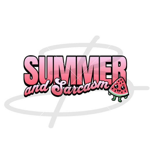 Summer And Sarcasm Backroad Graphx Best DTF Transfers Near Me UVDTF Stickers decals embroidery swag heat transfers direct to film