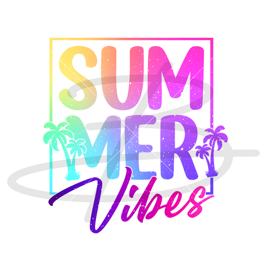 Summer Vibes Neon Backroad Graphx Best DTF Transfers Near Me UVDTF Stickers decals embroidery swag heat transfers direct to film