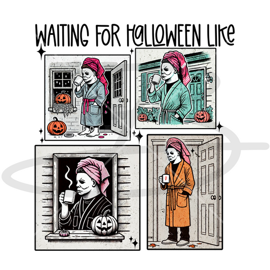 Waiting For Halloween Transfer Backroad Graphx Best DTF Transfers Near Me UVDTF Stickers decals embroidery swag heat transfers direct to film