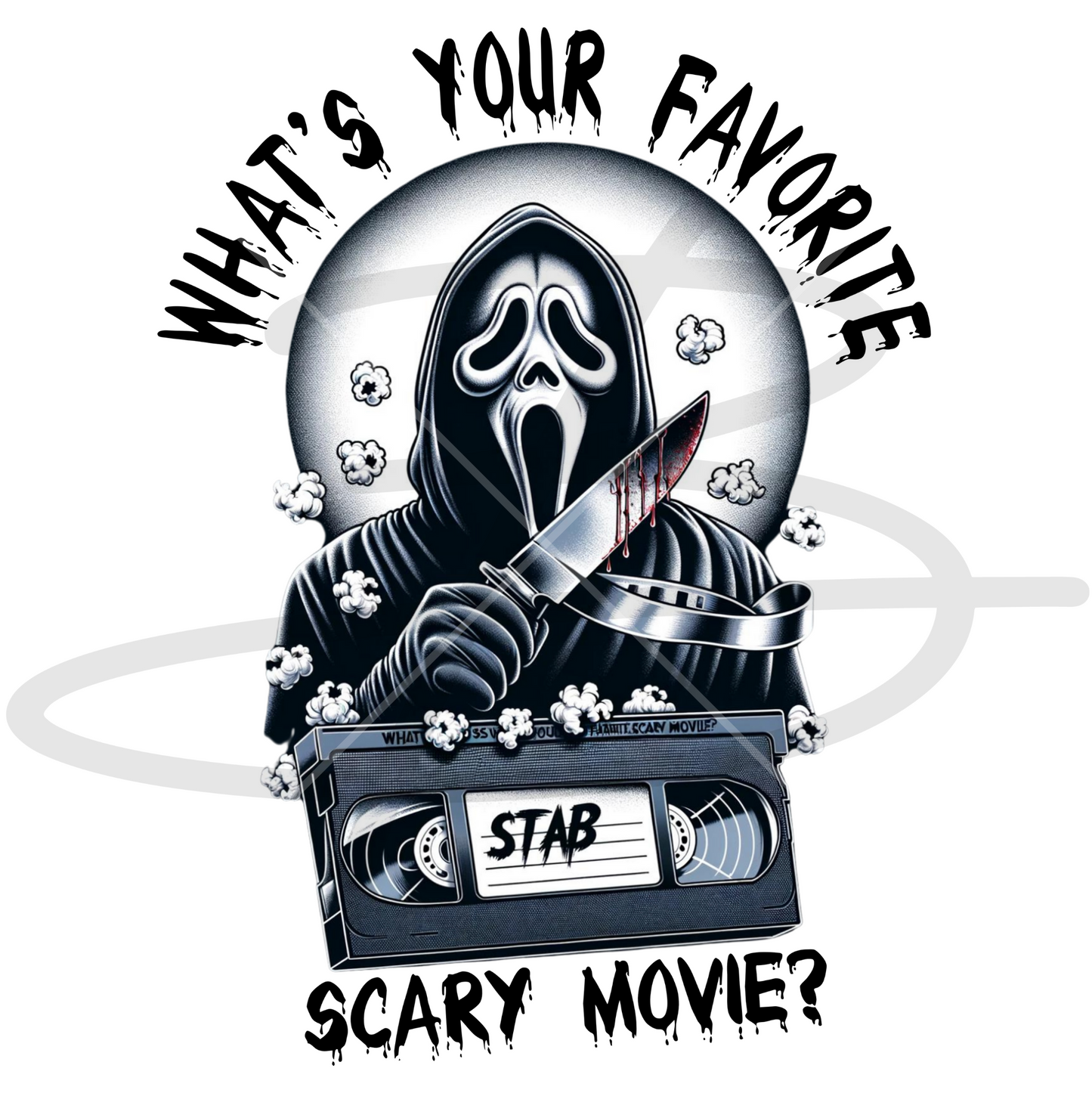 Scary Movie Transfer Backroad Graphx Best DTF Transfers Near Me UVDTF Stickers decals embroidery swag heat transfers direct to film